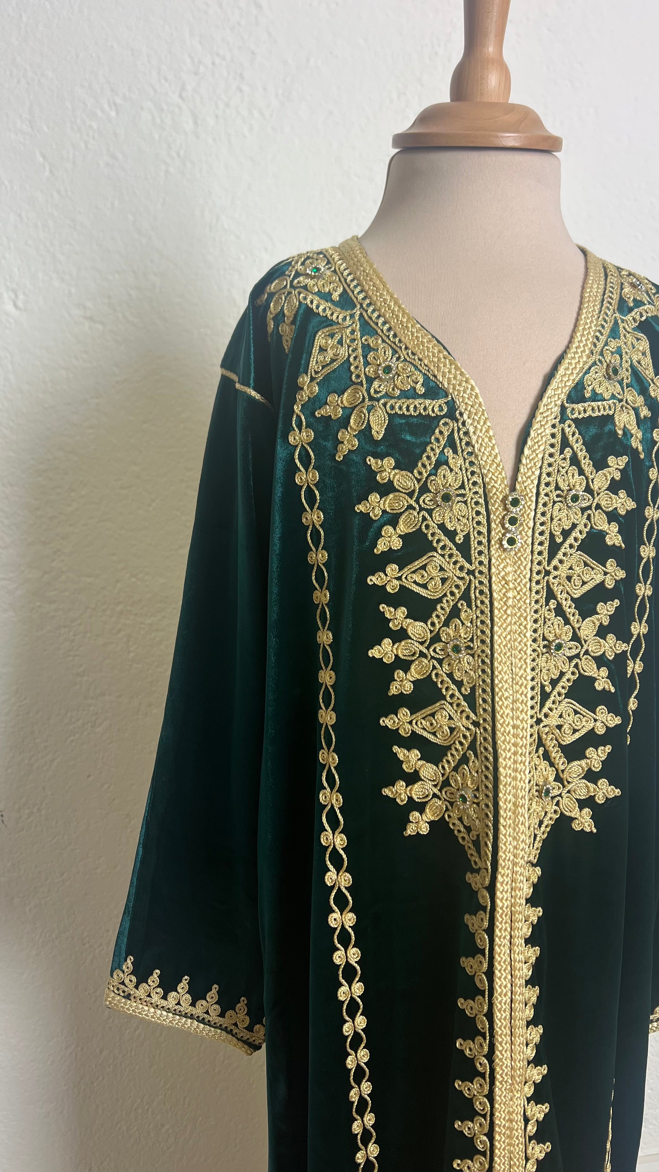 Caftan Velours Vert