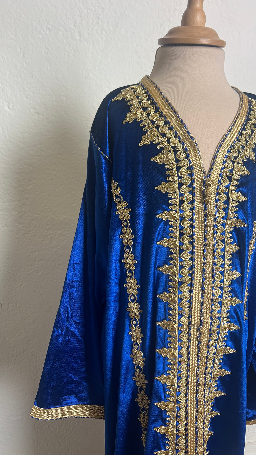 Caftan Velours Bleu